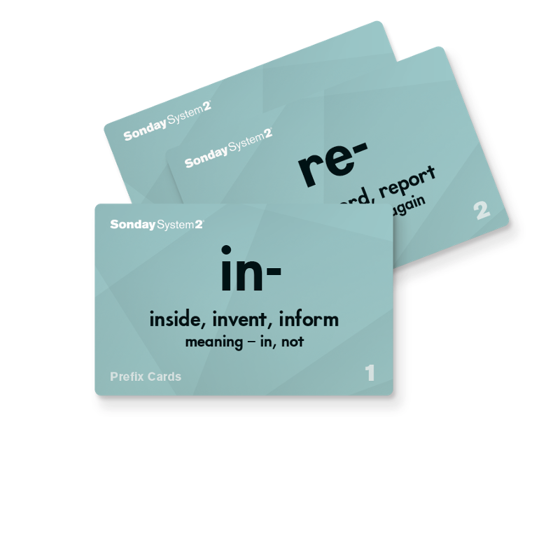 Imagine Sonday System - Sonday System 2 Prefix Card Deck