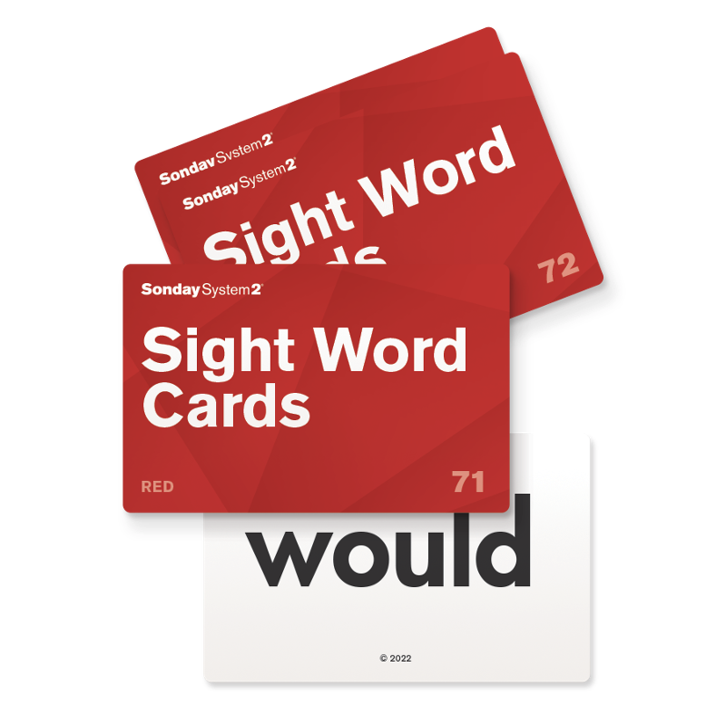 Imagine Sonday System - Sonday System 2 Sight Word Card Deck – IMAGINE ...