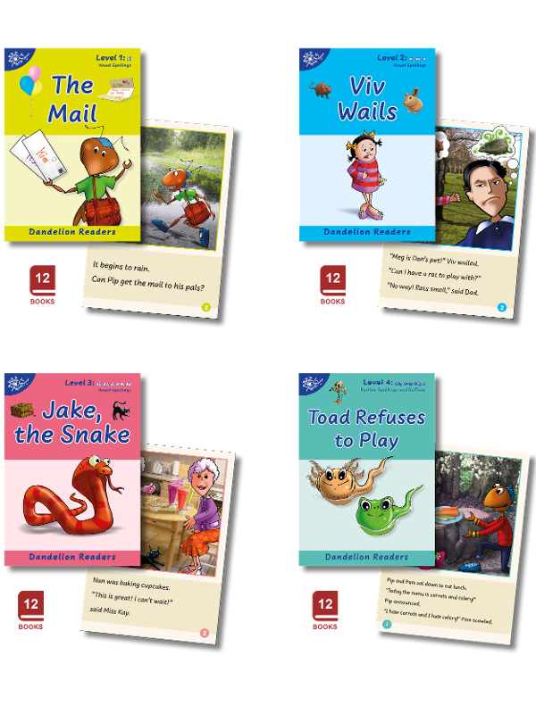 Dandelion Readers Vowel Spellings - PhonicBooks&trade; Beginning Readers