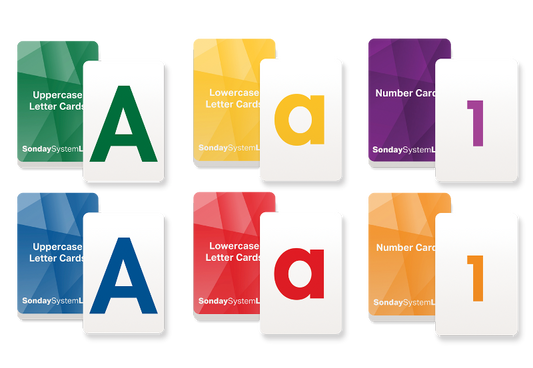 Imagine Sonday System - Let's Play Learn Letter and Number Card Decks